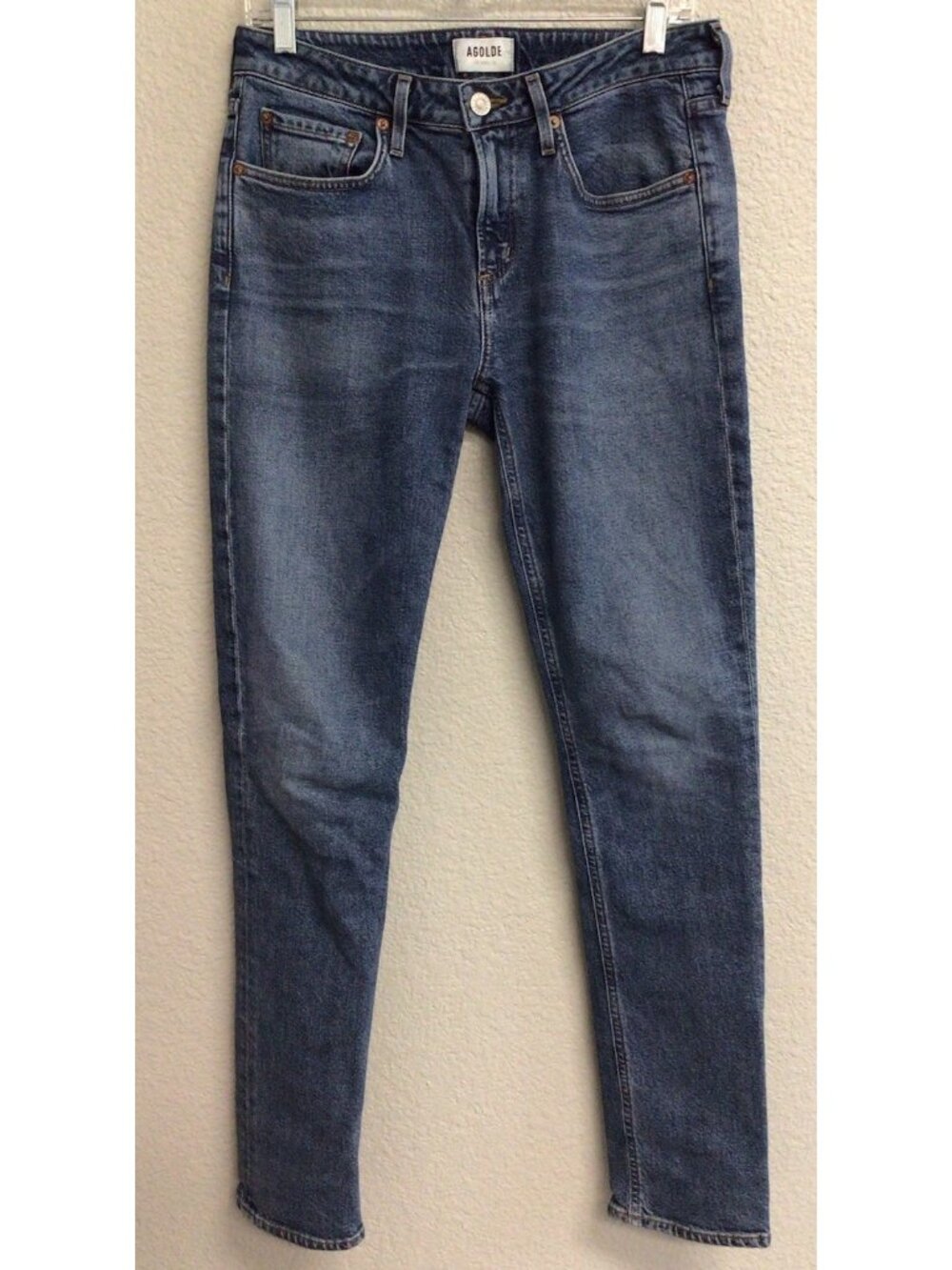 AGOLDE Jeans Womens Size 26 Blue Devon Low Rise Organic Cotton Made In USA